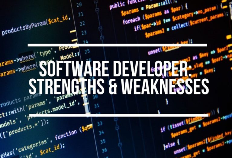 Strengths And Weaknesses For Software Developers